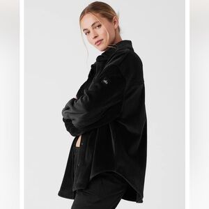 Ribbed Velour Mountain Side Shacket